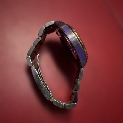 TECHNOS Automatic Winding Watch Blue/Silver/Gold