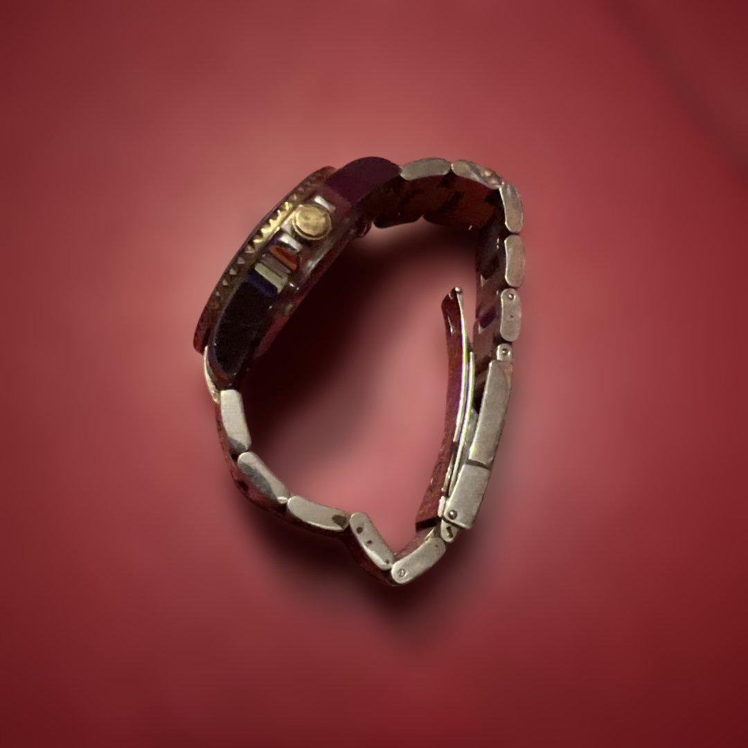 TECHNOS Automatic Winding Watch Blue/Silver/Gold