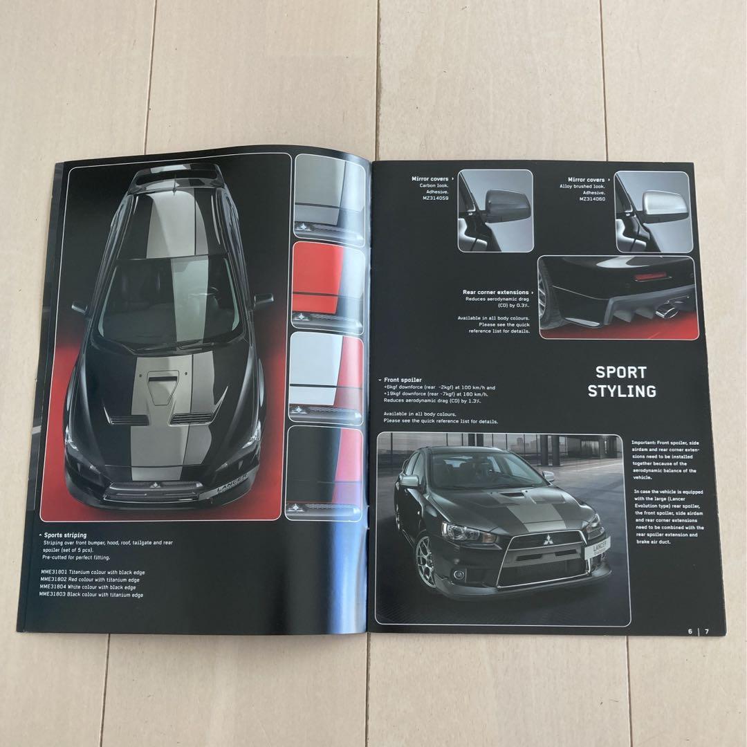 Rarity European Version Lancer Evolution X Accessory Catalog