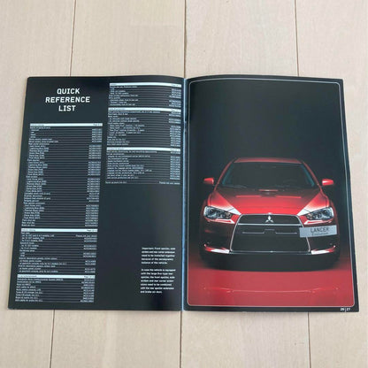 Rarity European Version Lancer Evolution X Accessory Catalog