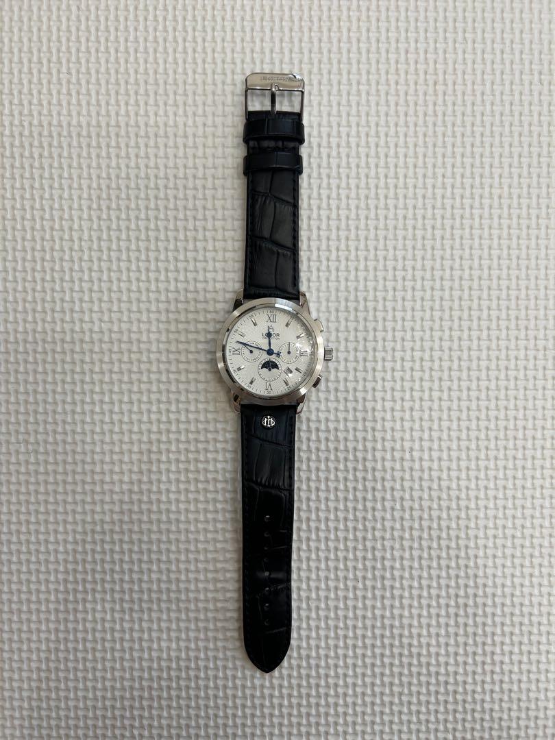 LOBOR Moon Face Automatic Watch Triple Calendar Skeleton
