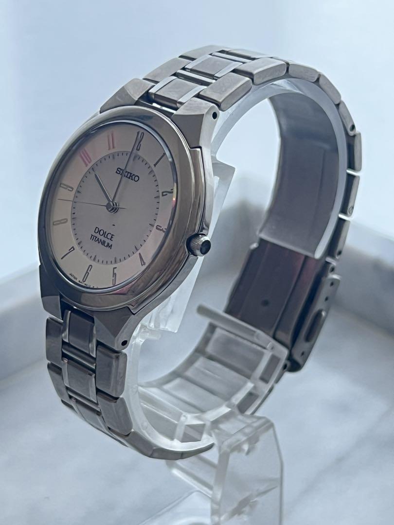 Battery Replaced Rare SEIKO SEIKO DOLCE Titanium Shell Watch