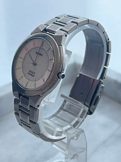 Battery Replaced Rare SEIKO SEIKO DOLCE Titanium Shell Watch