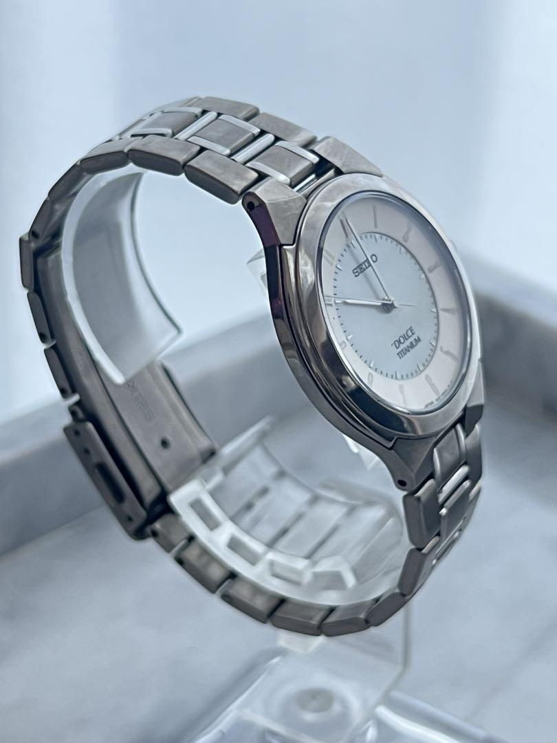 Battery Replaced Rare SEIKO SEIKO DOLCE Titanium Shell Watch