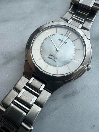 Battery Replaced Rare SEIKO SEIKO DOLCE Titanium Shell Watch