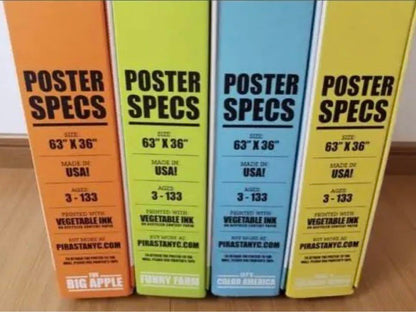 New Pirasta Coloring Poster Set 4 Pieces