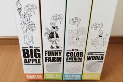 New Pirasta Coloring Poster Set 4 Pieces