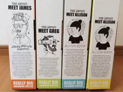 New Pirasta Coloring Poster Set 4 Pieces