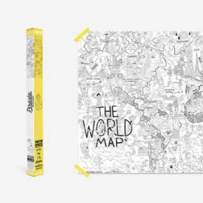 New Pirasta Coloring Poster Set 4 Pieces