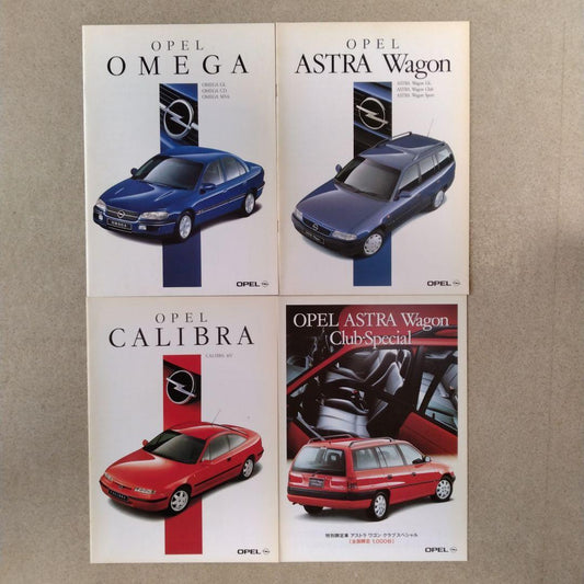 OPEL Catalog Set OMEGA ASTRA CALIBRA 1996