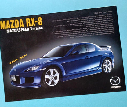 [Rare 2003] Mazda RX-8 'Mazdaspeed Version' Pamphlet + 1