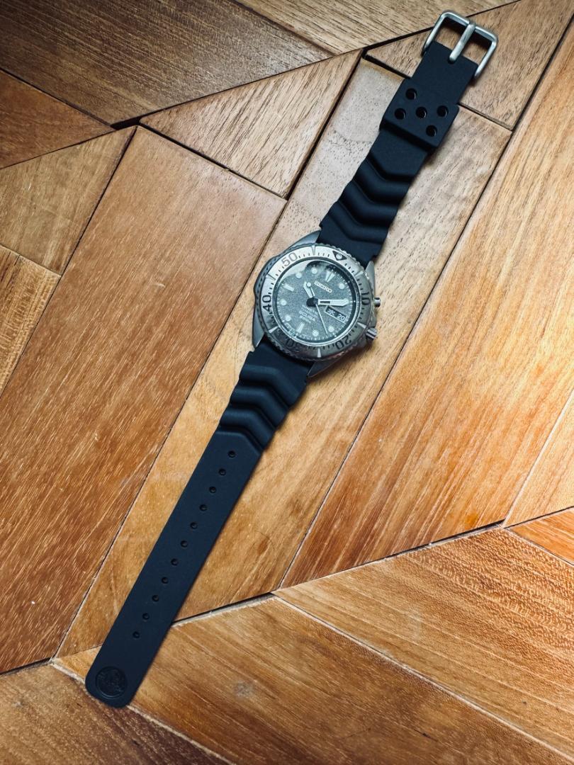 SEIKO 5M63-0B40 Seiko Diver Kinetic Titanium Excellent Condition