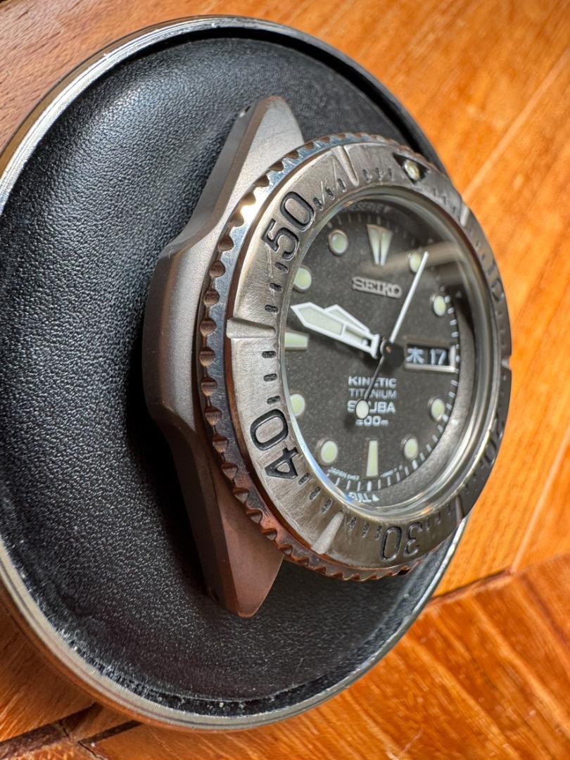 SEIKO 5M63-0B40 Seiko Diver Kinetic Titanium Excellent Condition