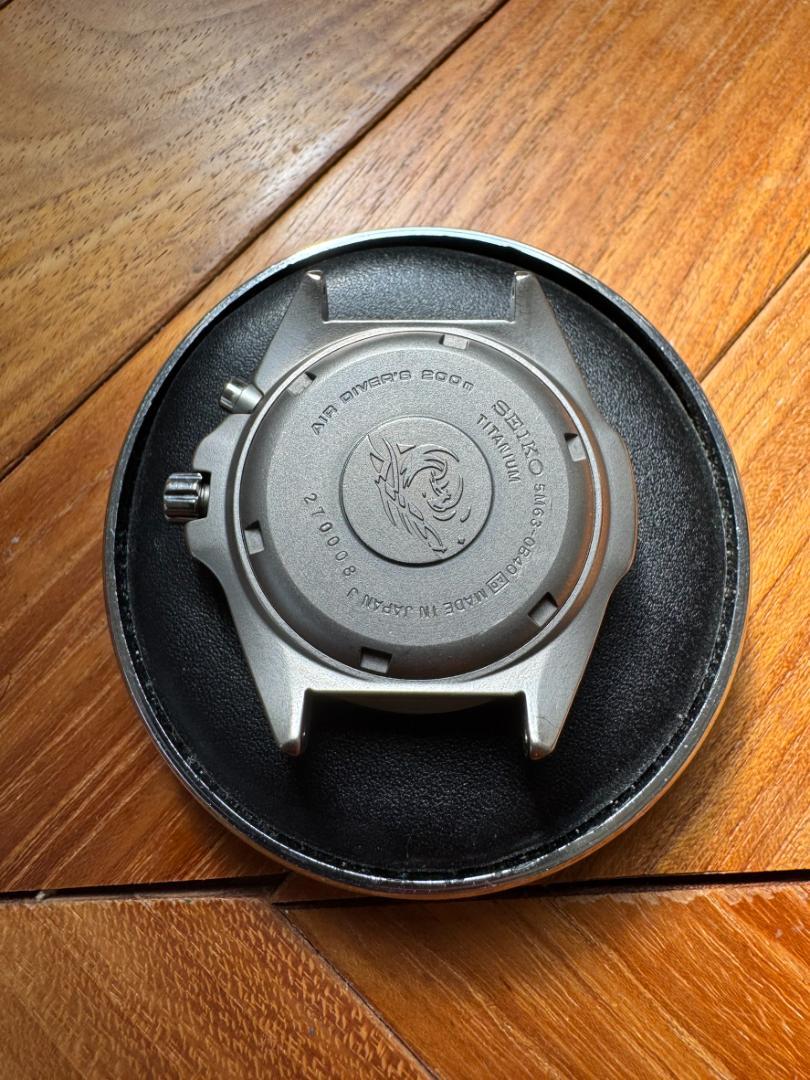 SEIKO 5M63-0B40 Seiko Diver Kinetic Titanium Excellent Condition