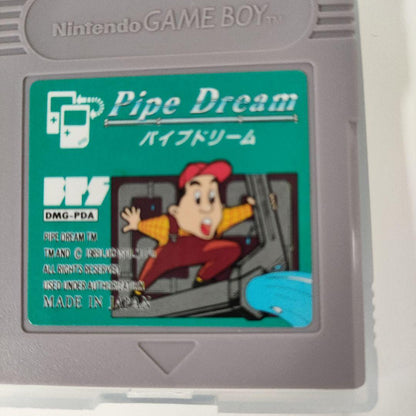 Pipe Dream Game Boy Software with Box, Manual, and Postcard