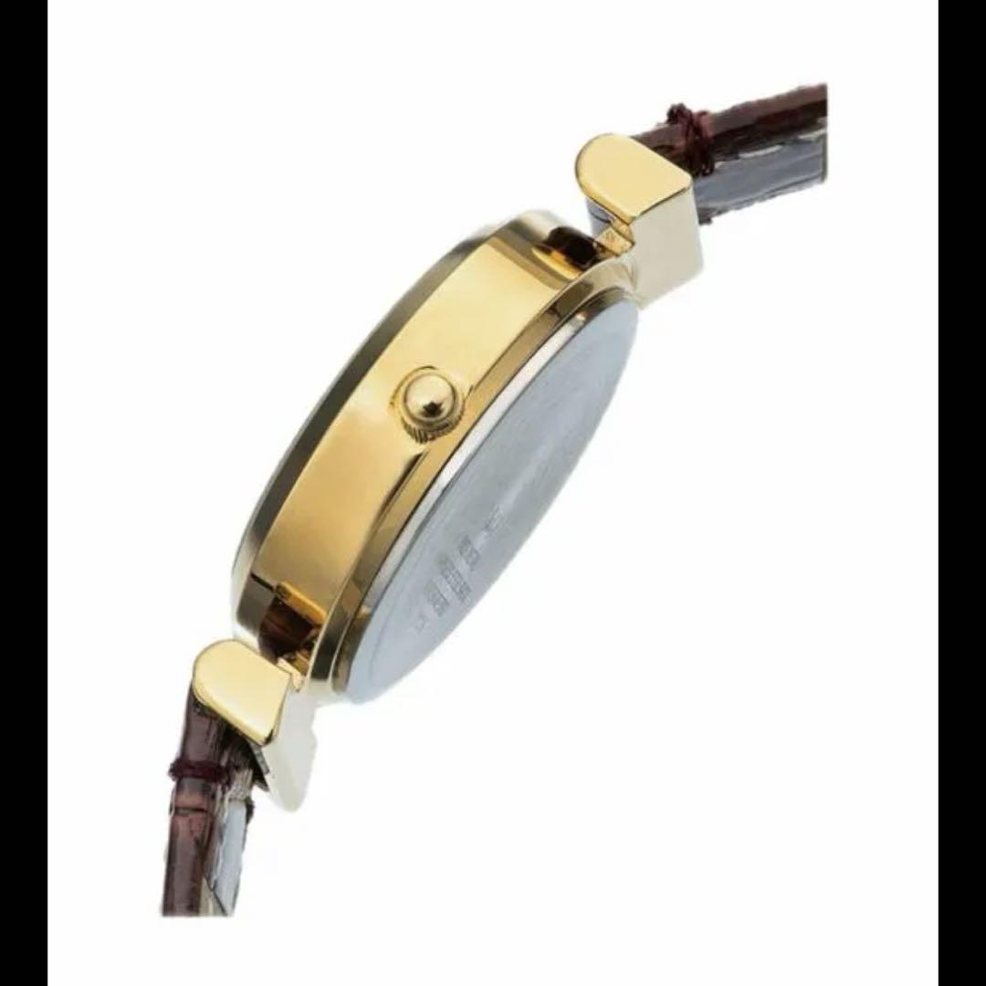 [CITIZEN Q&Q] Analog Watch with Cat Design Water-Resistant Spherical Glass Revolving Belt