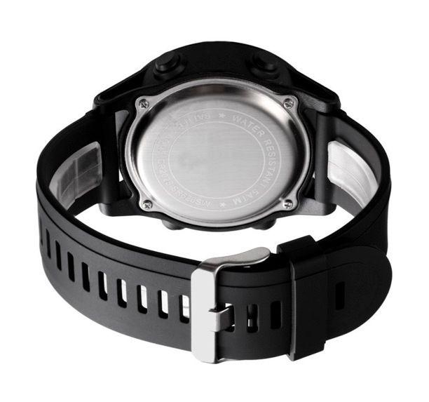 LED Multi-Functional Digital Watch Unisex Black Gold
