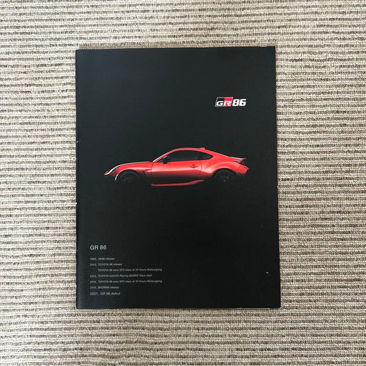 Toyota GR 86 Catalog Toyota