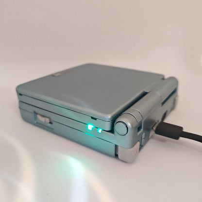 Game Boy Advance SP Pearl Blue IPS, New Shell Type C