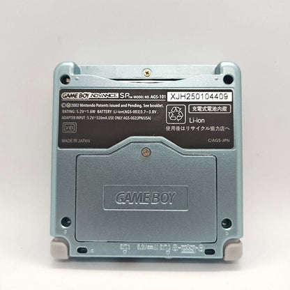 Game Boy Advance SP Pearl Blue IPS, New Shell Type C