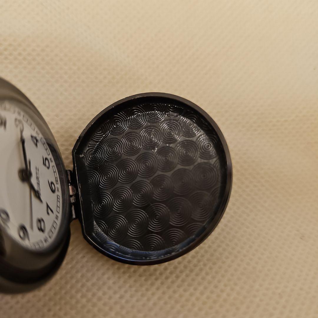 Unused item Black Crow Design Pocket Watch Black Quartz Watch Mini Watch