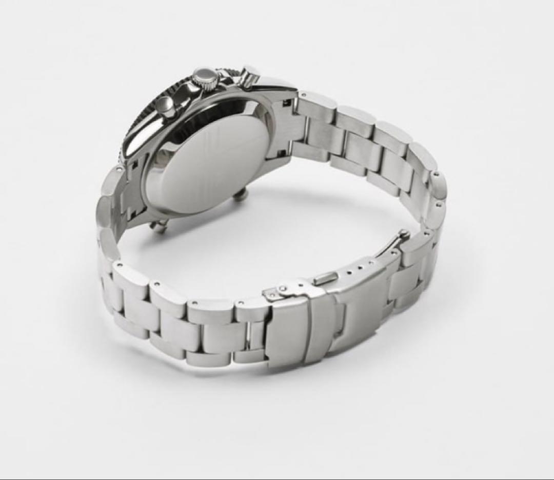 New ZARA Metal Strap Sports Watch Silver