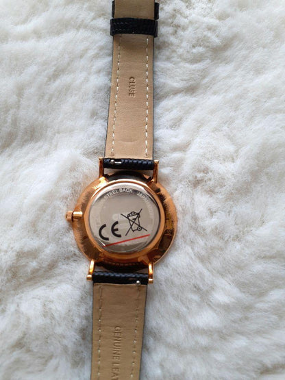 "High-quality" CLUSE Cluse Ladies Watch 33 Champagne Belt Black