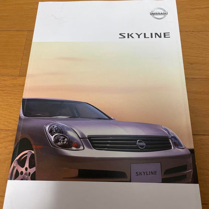 Nissan V35 Skyline New Car Option Catalogue Rare Item