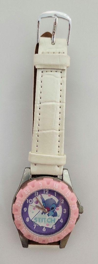 Stitch Analog Winding Watch White/Pink