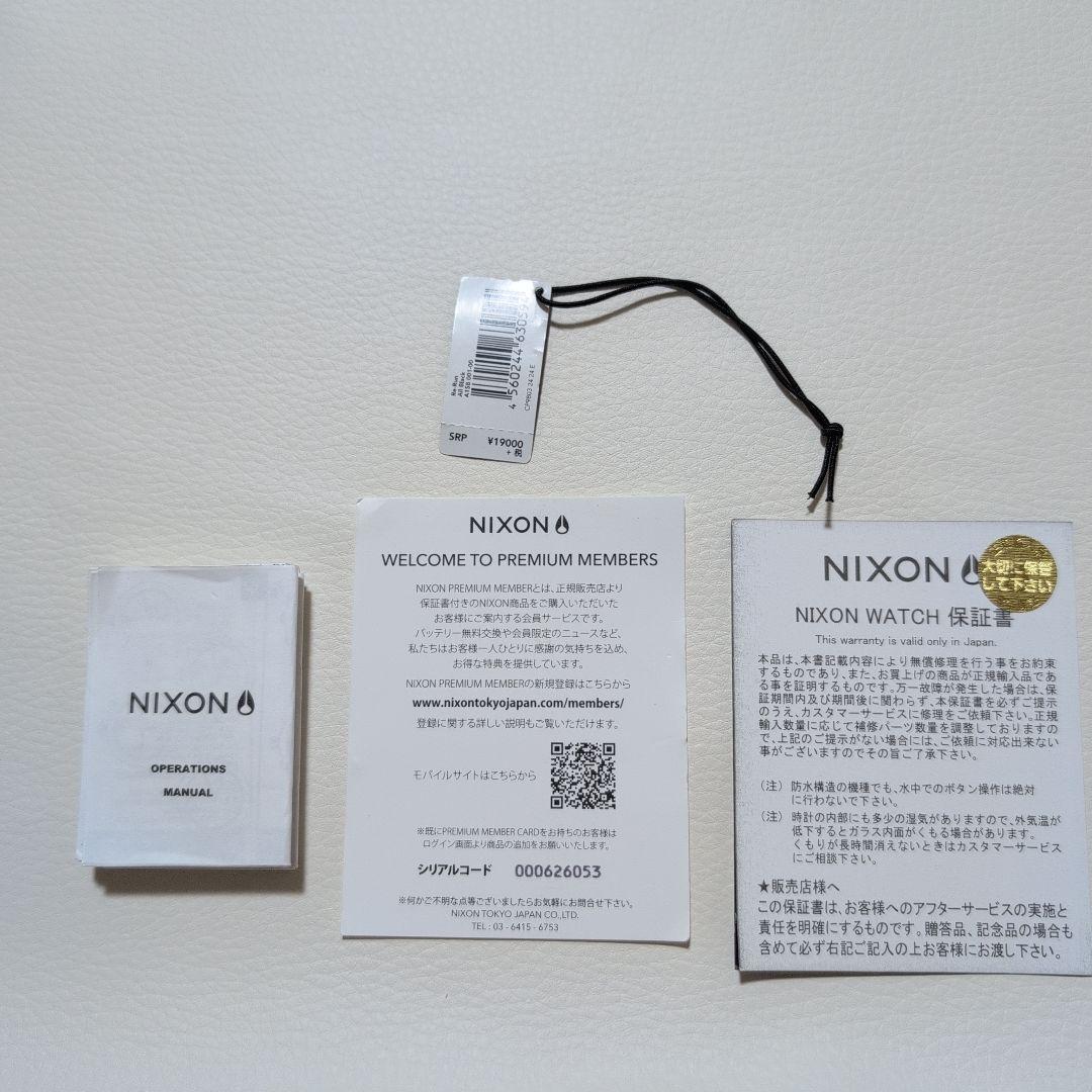 NIXON RE-RUN Analog Watch Black A158 001 Battery Replaced