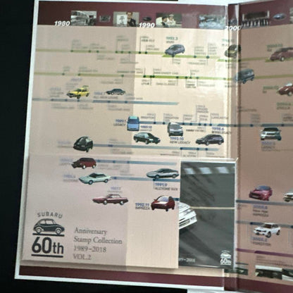 SUBARU 60th Anniversary Stamp Sheet