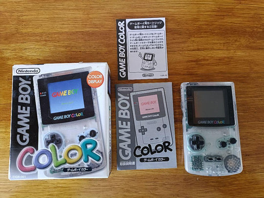 GAME BOY COLOR Clear CGB-001 with Box