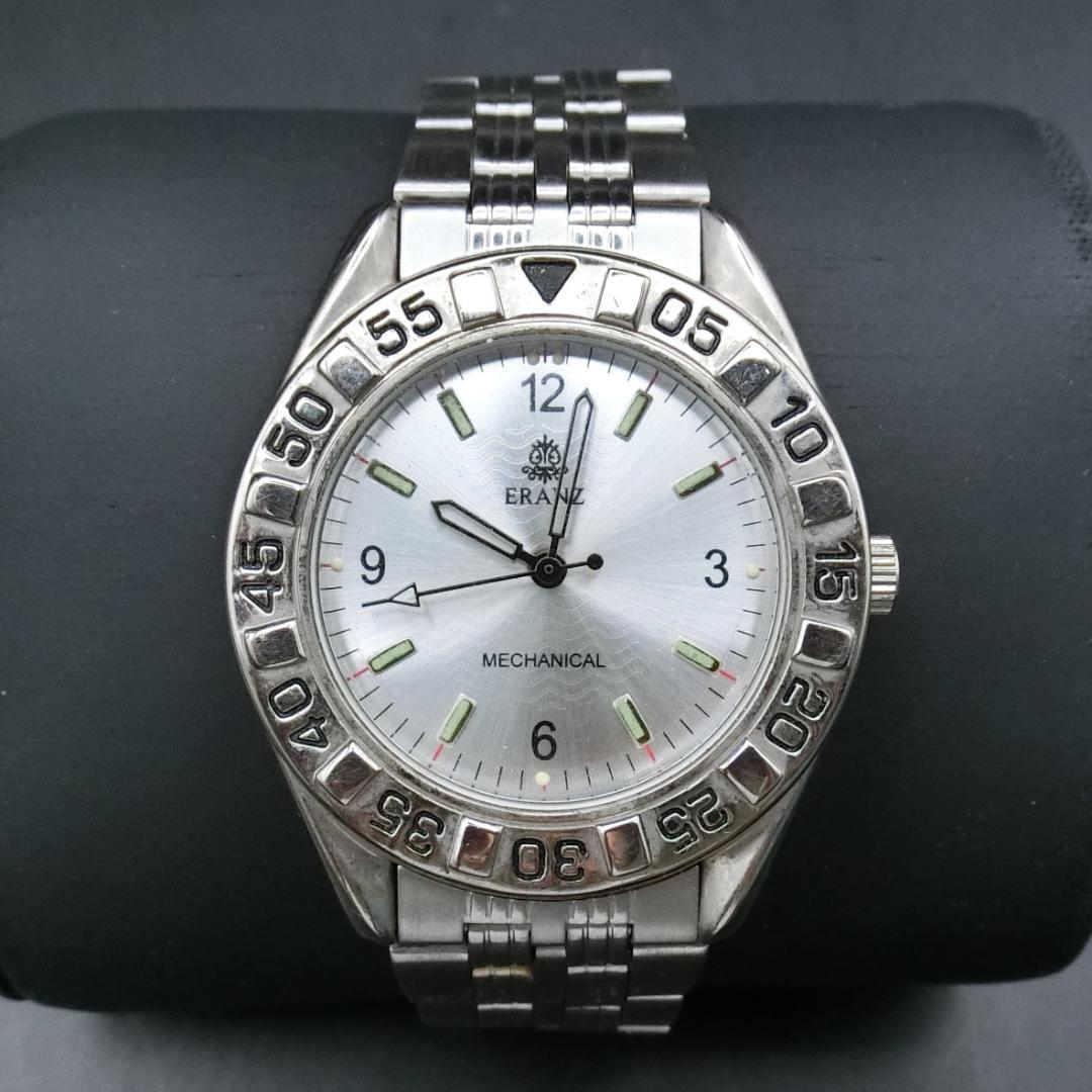 B  [Operational] ERANZ Watch Hand-Wound Men's Silver