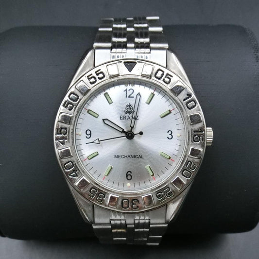 B  [Operational] ERANZ Watch Hand-Wound Men's Silver