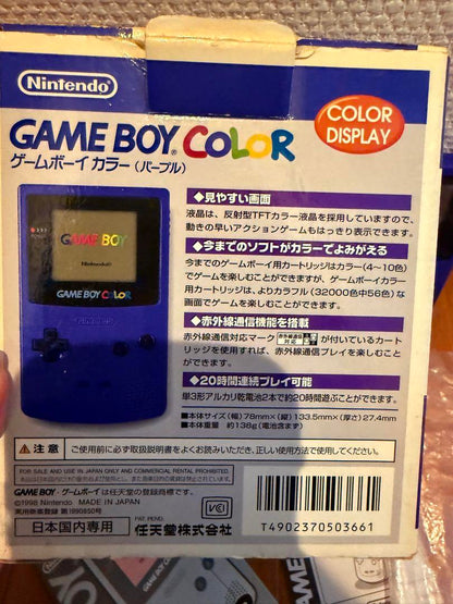 Nintendo Game Boy Color Console Purple