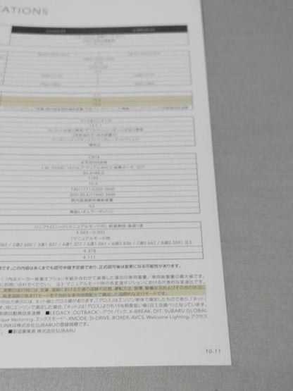 Subaru Final Type Outback Catalog (Prototype)