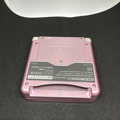 Pink Nintendo Game Boy Advance SP Cassette Set