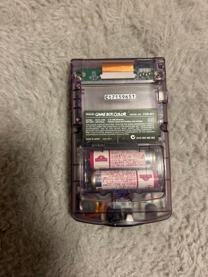 Nintendo Game Boy Color Clear Purple