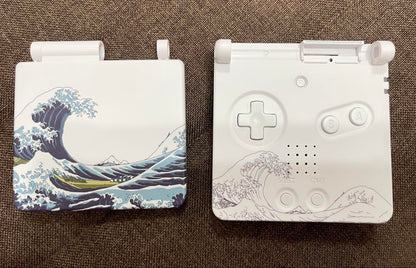 ExtremeRate IPS Compatible GBA SP Shell [Great Wave White]