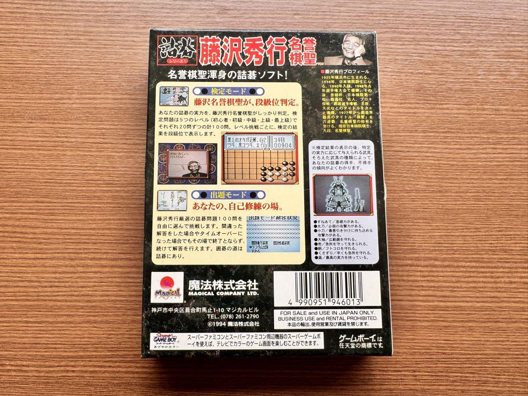 Famous Chess Player Fujisawa Hideyuki Game Boy Software