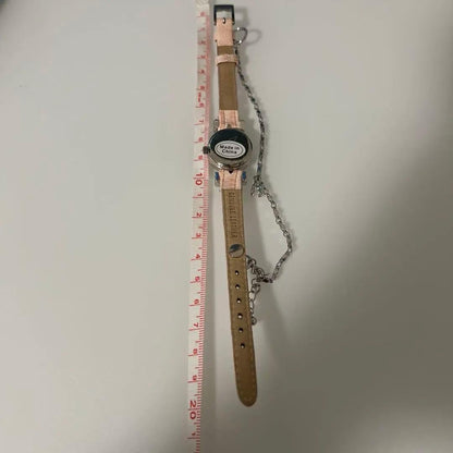 Pink Leather Watch
