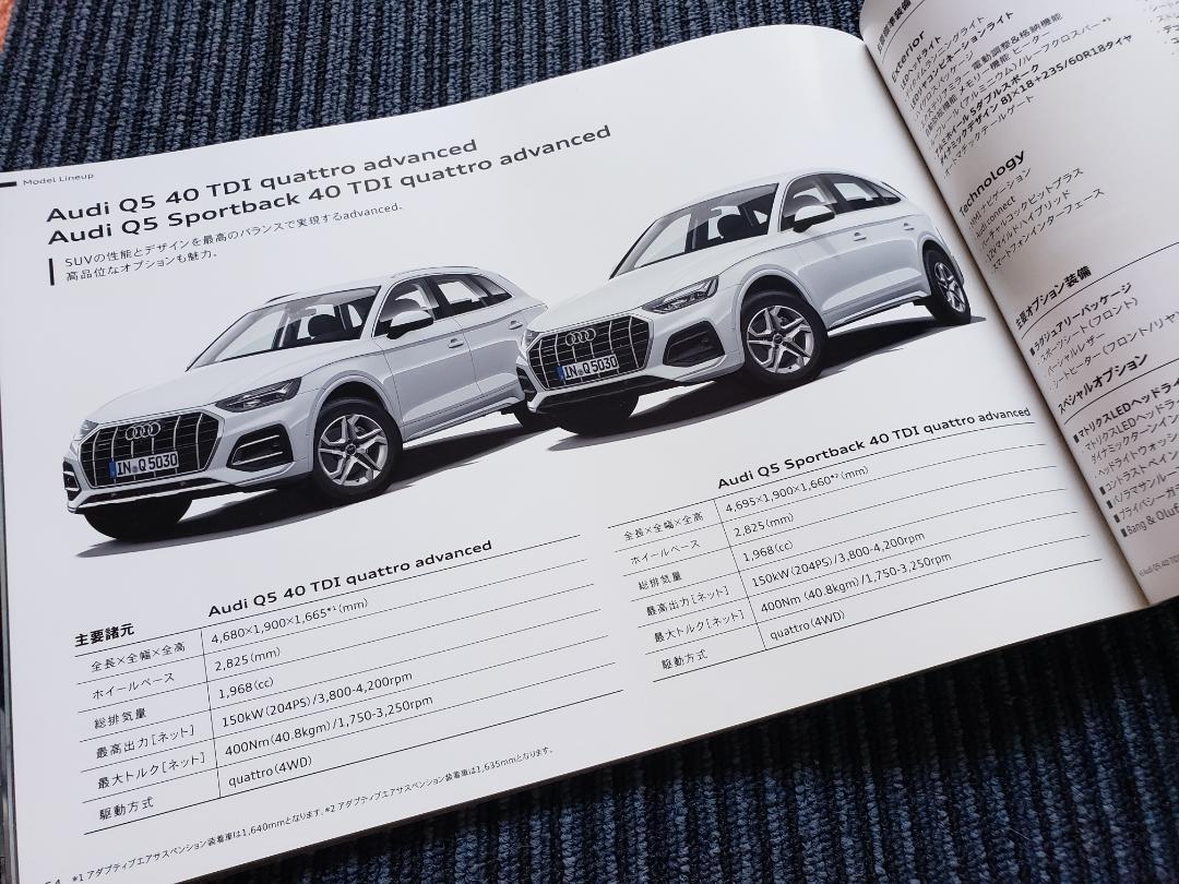 Q5/SQ5 Catalog & Data Information