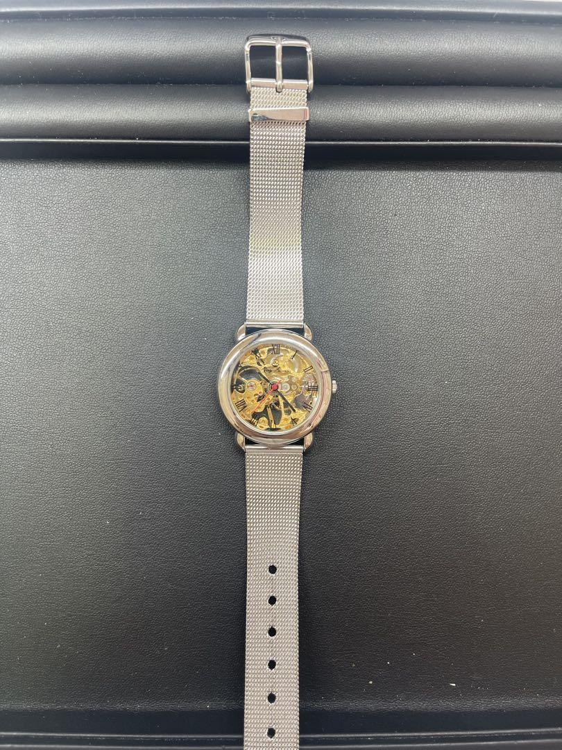 Mabiemaison MEC Round Antique Roman Skeleton Watch