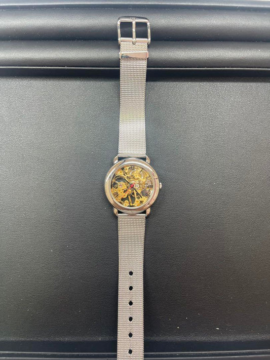 Mabiemaison MEC Round Antique Roman Skeleton Watch