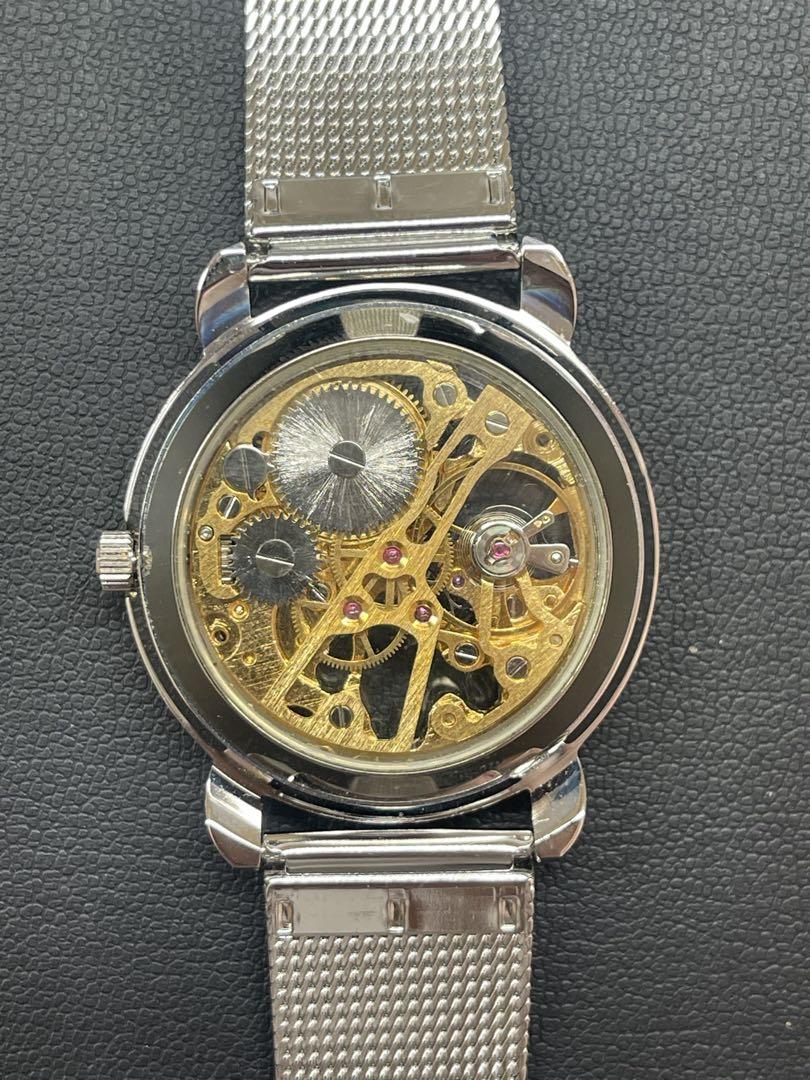 Mabiemaison MEC Round Antique Roman Skeleton Watch