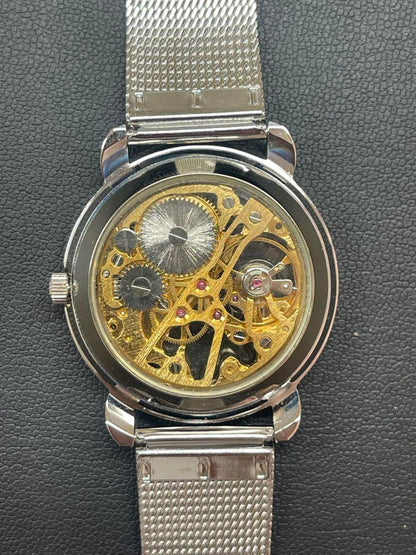 Mabiemaison MEC Round Antique Roman Skeleton Watch