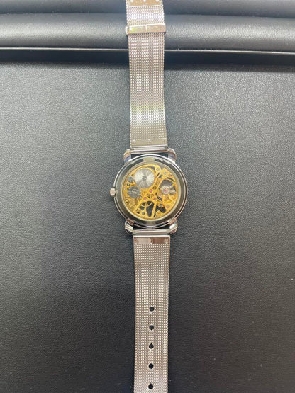 Mabiemaison MEC Round Antique Roman Skeleton Watch