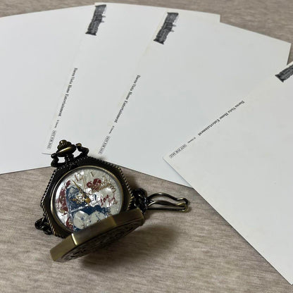 Pirates of the Caribbean Pocket Watch Skull Design Key Holder