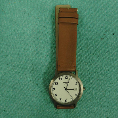 BOCOG Brown Leather Winding Watch