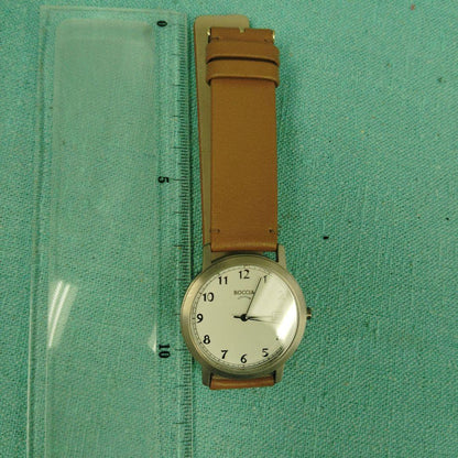 BOCOG Brown Leather Winding Watch